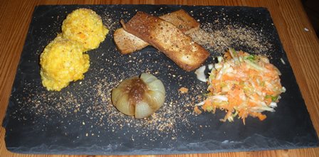 mijo, tofu, verduras